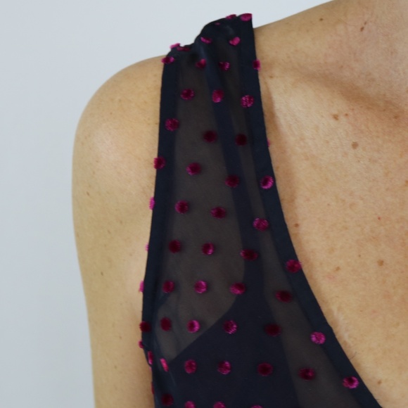 Boutique black and maroon dress - Picture 2 of 8